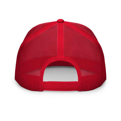 Gorra de pádel trucker snapback roja y blanca "Smash Squad red logo"