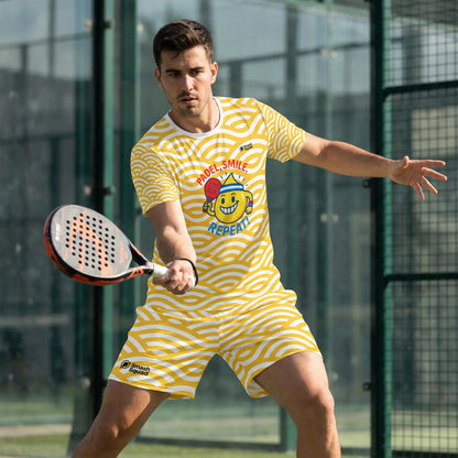 Pantalones cortos deportivos unisex "Padel, Smile, Repeat"