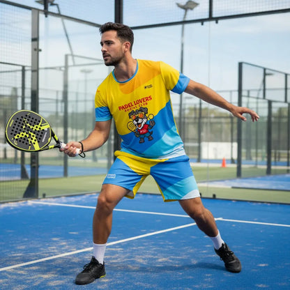 Camiseta deportiva estampada unisex "Padel Lovers Social Club"