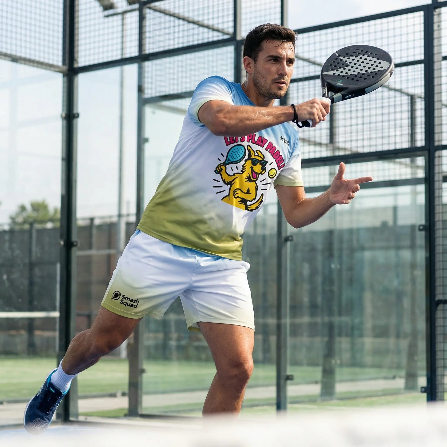 Camiseta deportiva estampada unisex "Let's Play Padel"