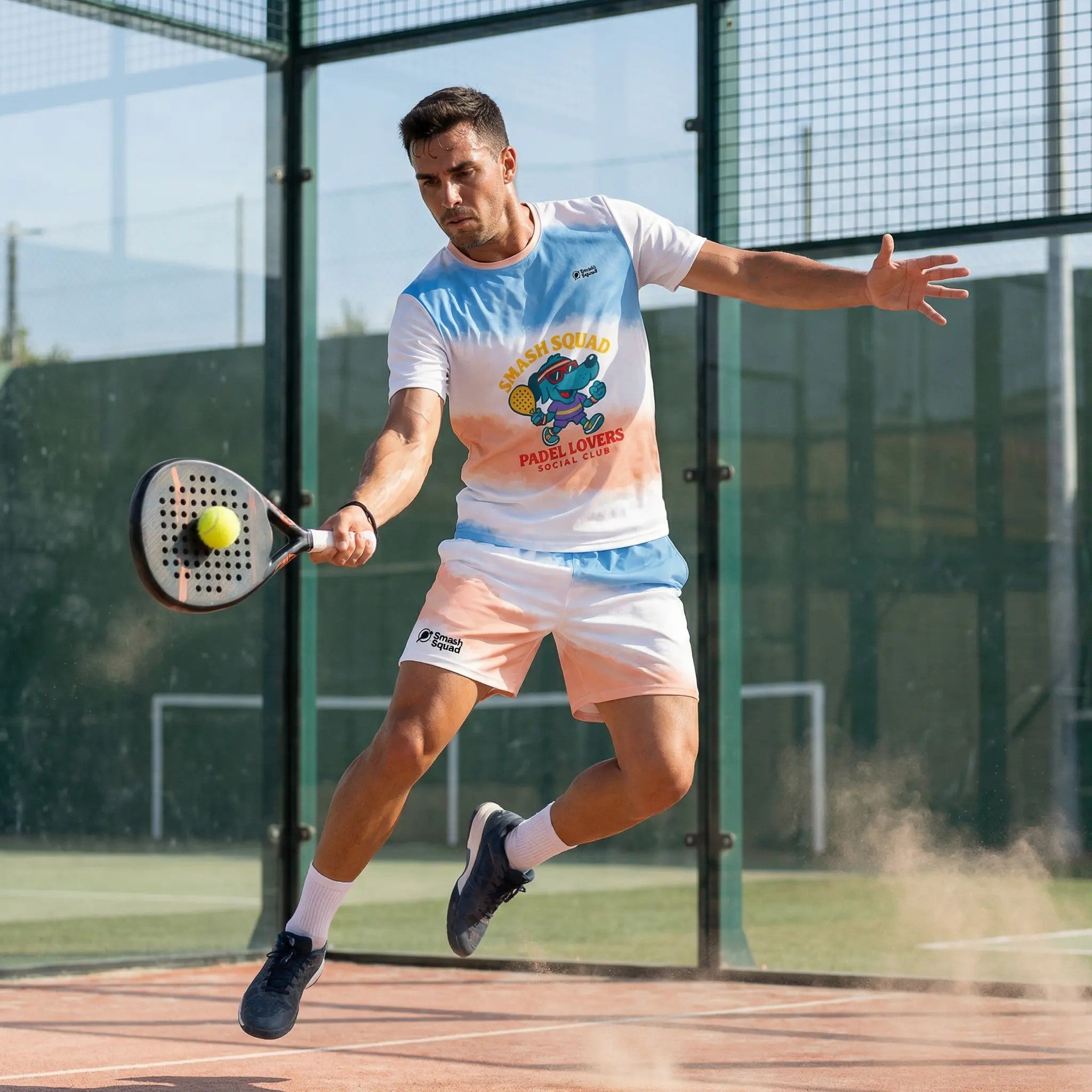Camiseta deportiva estampada unisex "Smash Squad Padel Lovers"