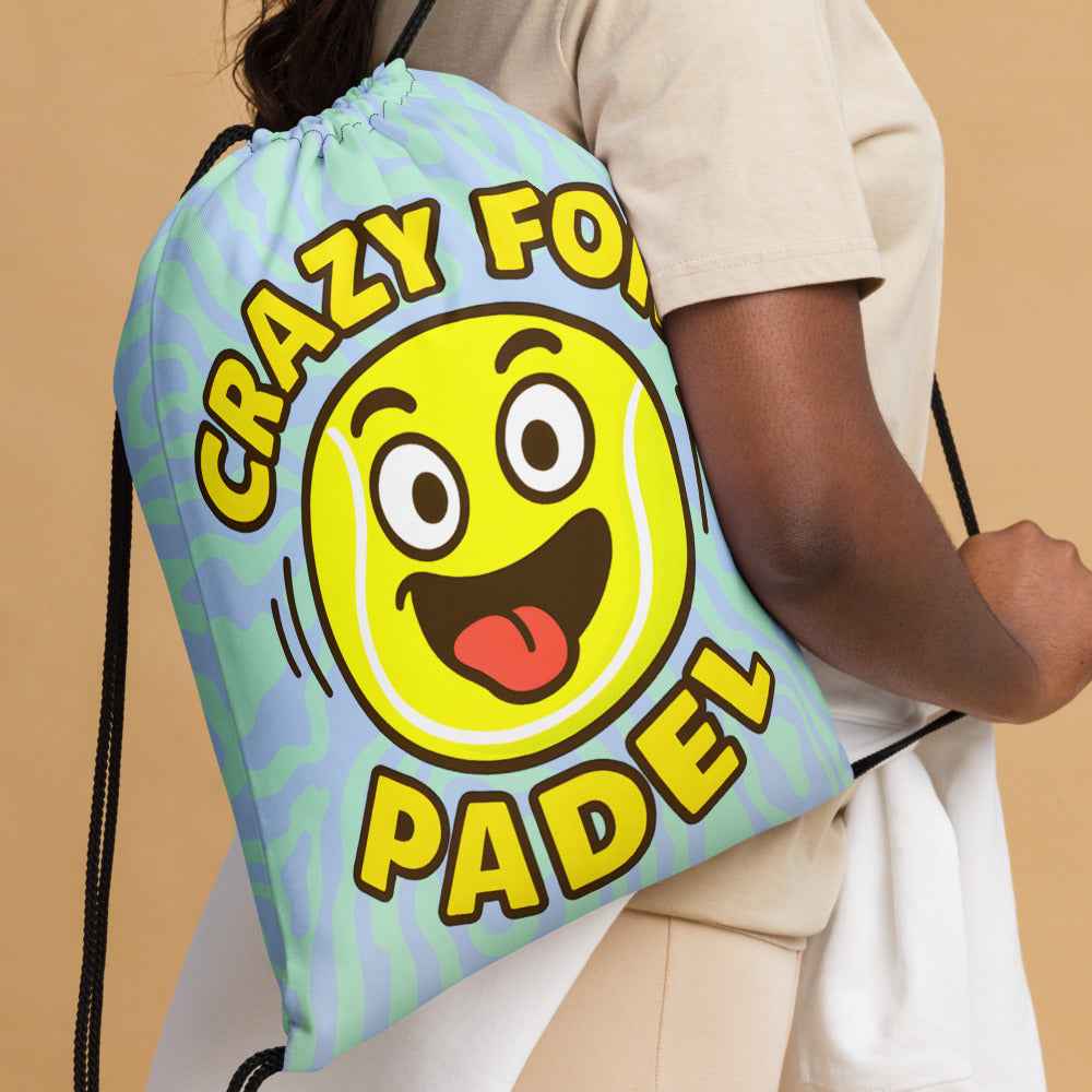 Mochila de cuerdas estampada "Crazy for Padel"