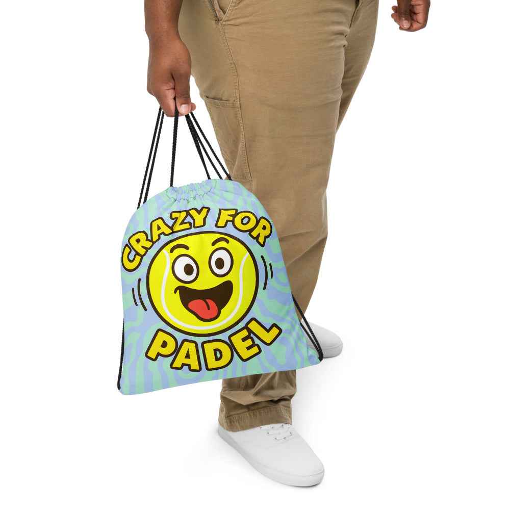 Mochila de cuerdas estampada "Crazy for Padel"