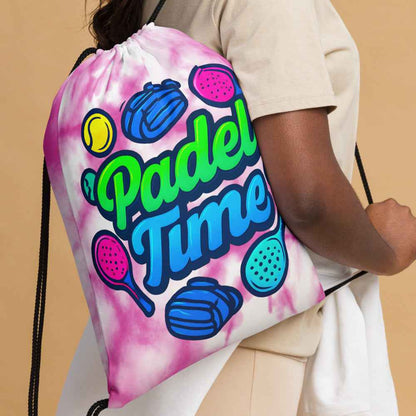 Mochila de cuerdas estampada "Padel Time"
