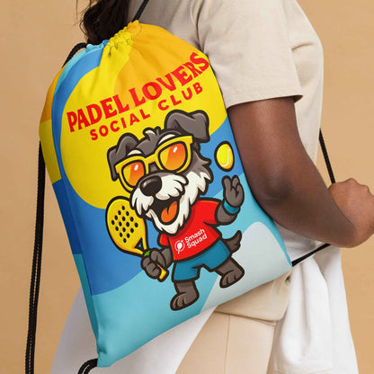 Mochila de cuerdas estampada "Padel Lovers Social Club"
