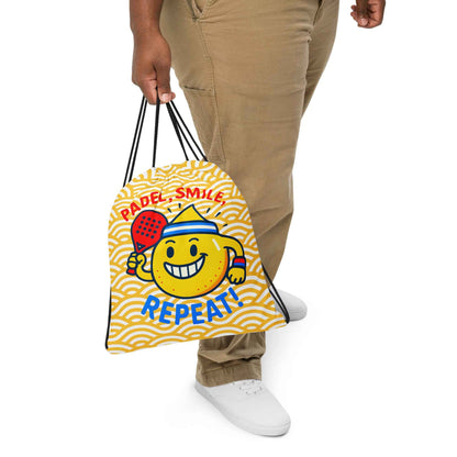 Mochila de cuerdas estampada "Padel, smile, repeat!"