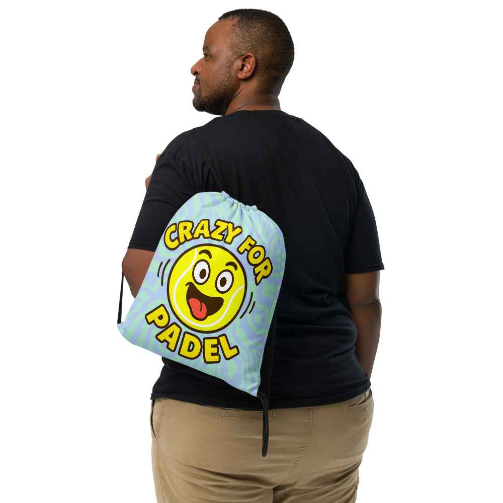 Mochila de cuerdas estampada "Crazy for Padel"