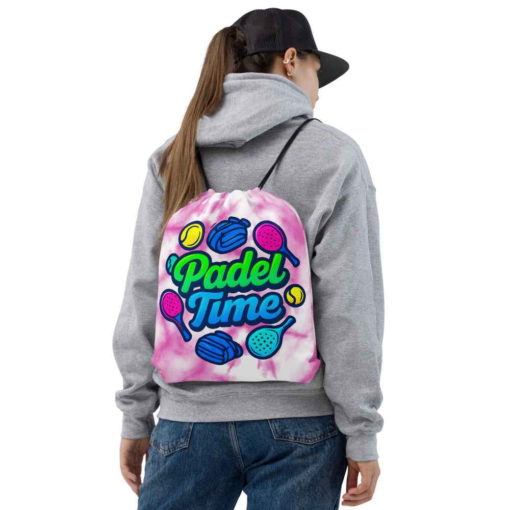 Mochila de cuerdas estampada "Padel Time"