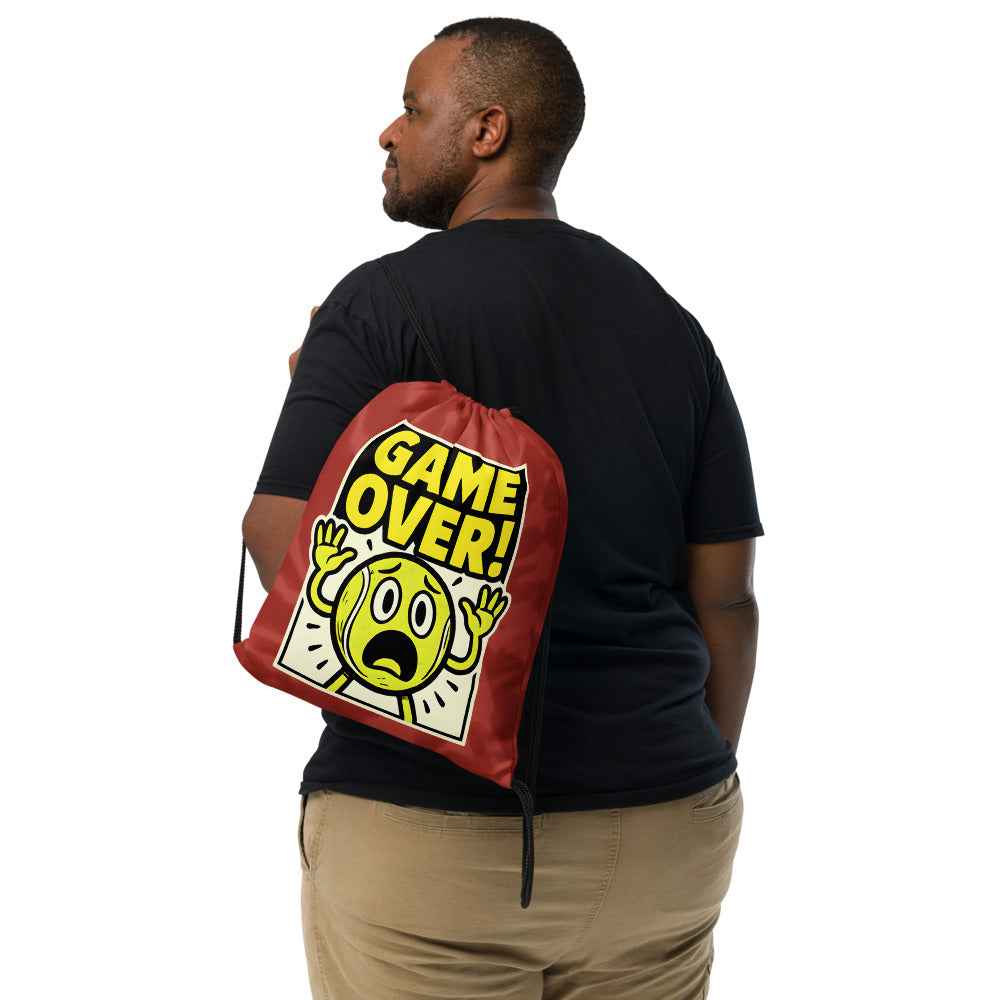 Mochila de cuerdas estampada "Game Over!"