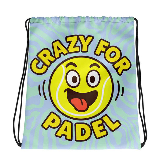 Mochila de cuerdas estampada "Crazy for Padel"