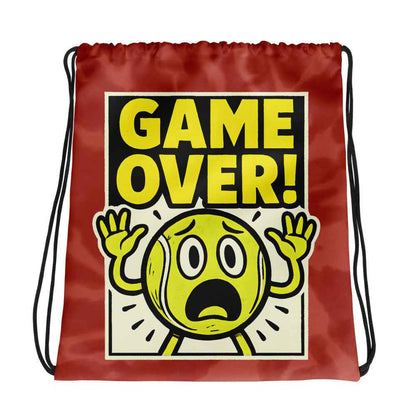 Mochila de cuerdas estampada "Game Over!"