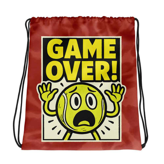 Mochila de cuerdas estampada "Game Over!"