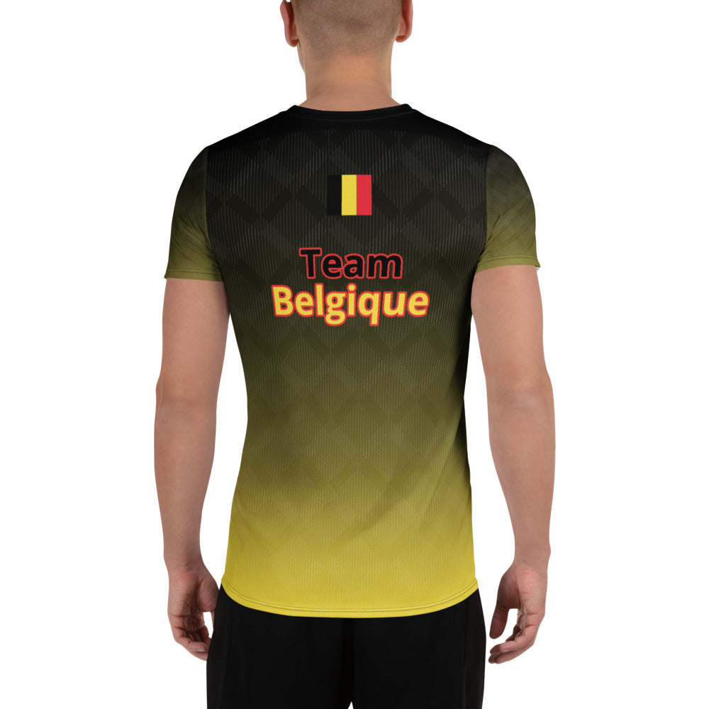 Camiseta deportiva estampada para hombre "Team Bélgica"