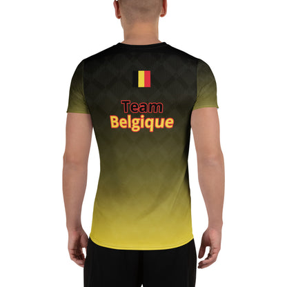 Camiseta deportiva estampada para hombre "Team Bélgica"