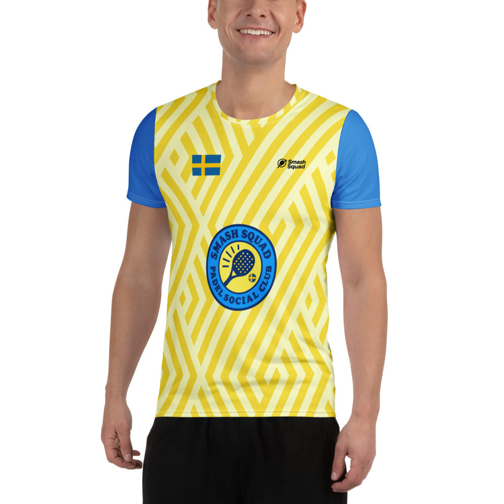 Camiseta deportiva estampada unisex "Team Suecia"