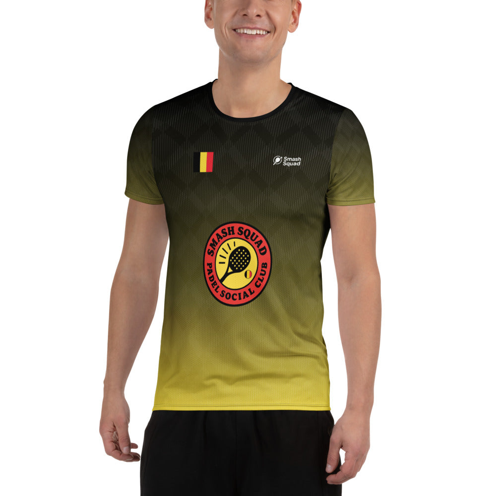 Camiseta deportiva estampada para hombre "Team Bélgica"