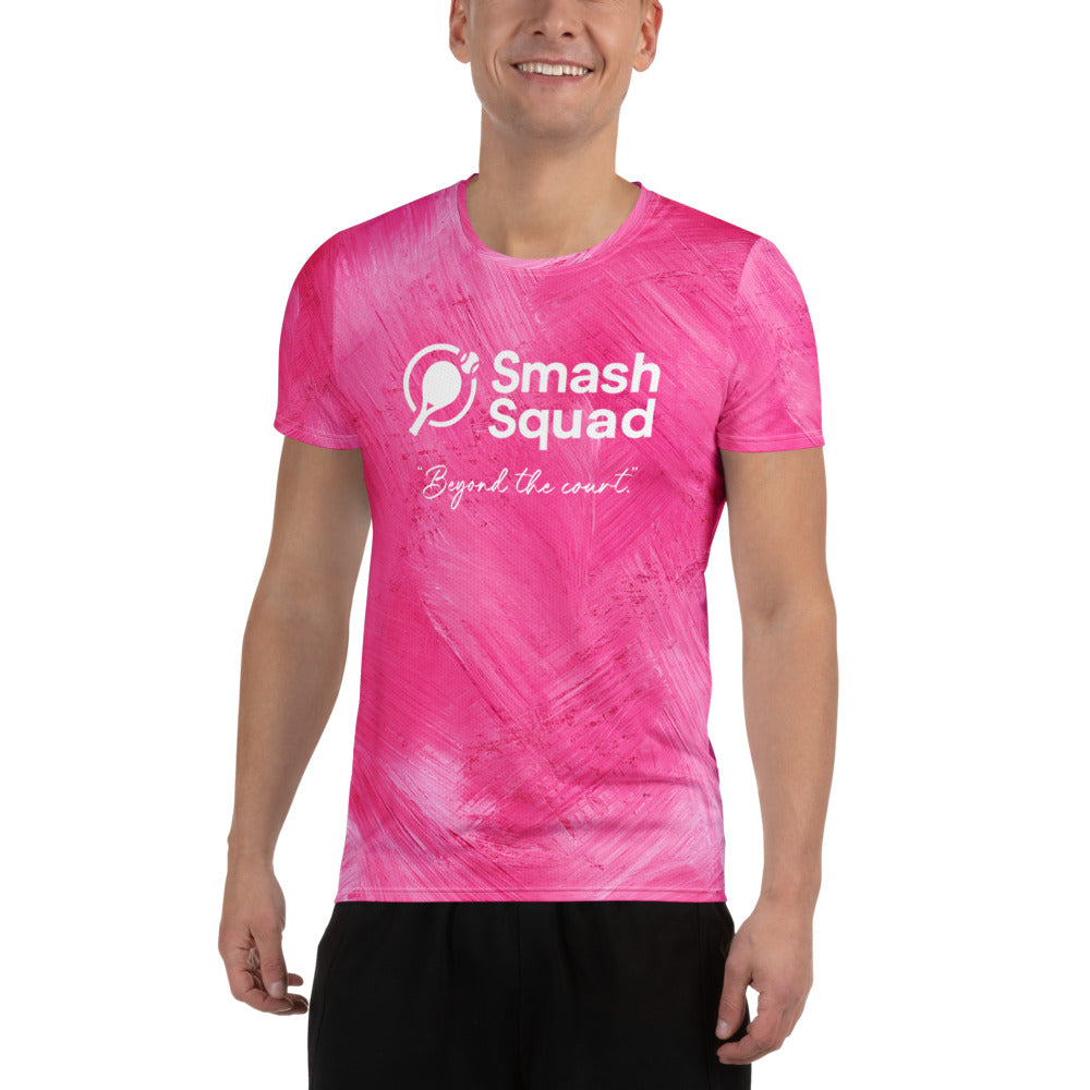 Camiseta deportiva estampada unisex "Smash Squad"