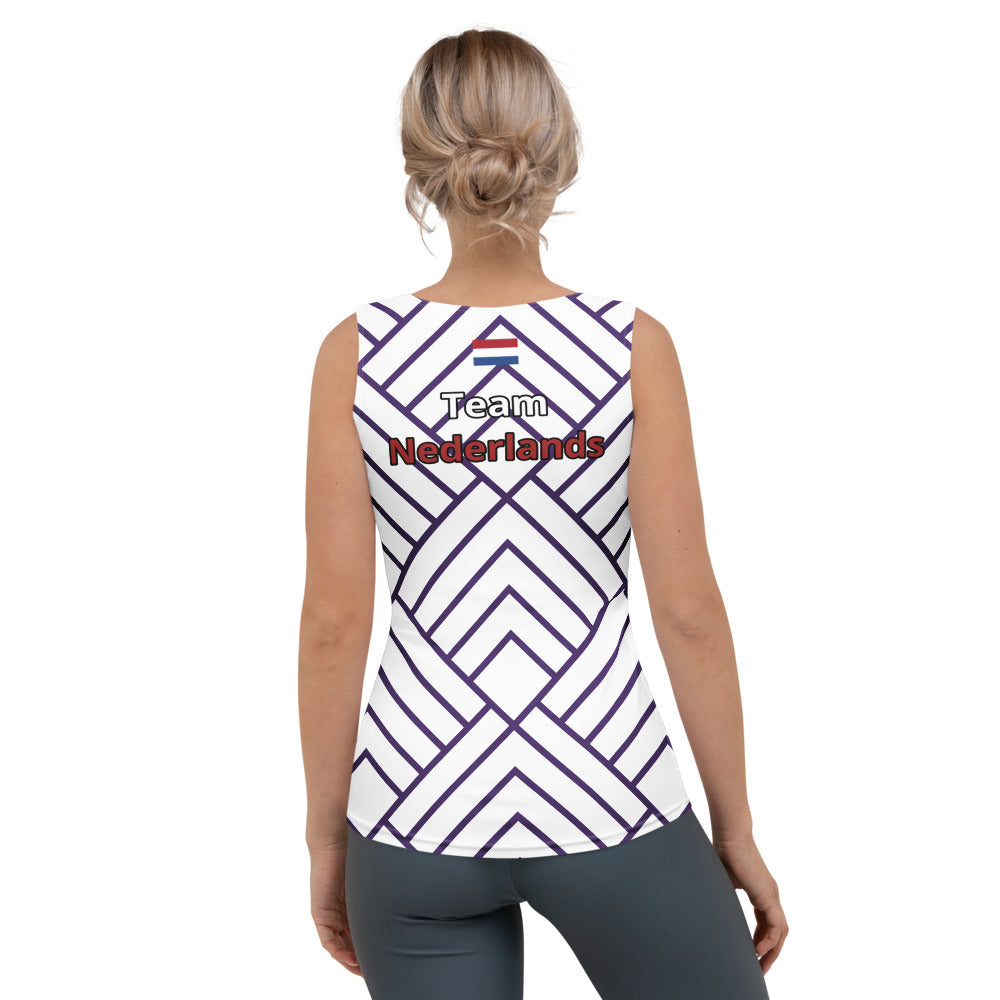 Camiseta deportiva de tirantes mujer "Team Países Bajos"