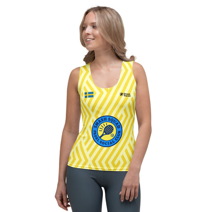 Camiseta deportiva de tirantes mujer "Team Suecia"