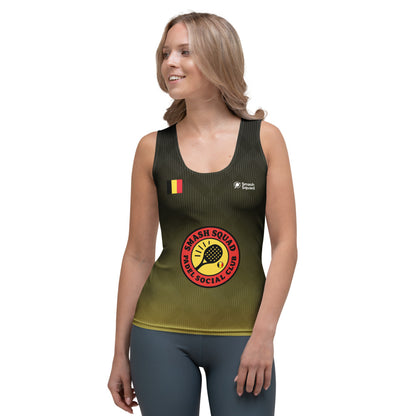 Camiseta deportiva de tirantes mujer "Team Bélgica"