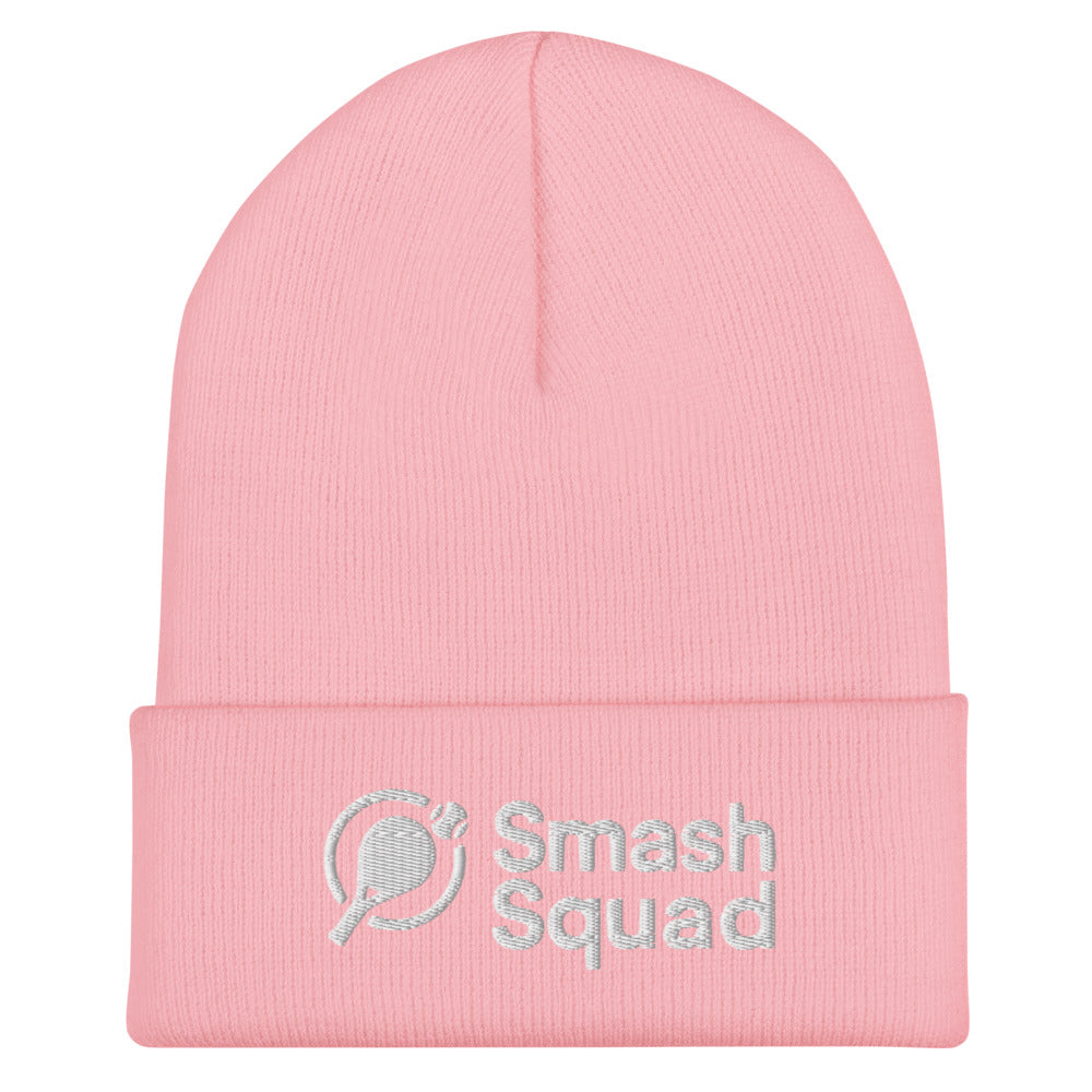 Gorro de invierno unisex Rosa "Smash Squad white logo"
