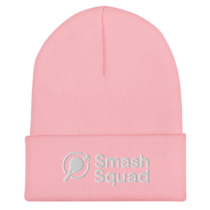 Gorro de invierno unisex Rosa "Smash Squad white logo"