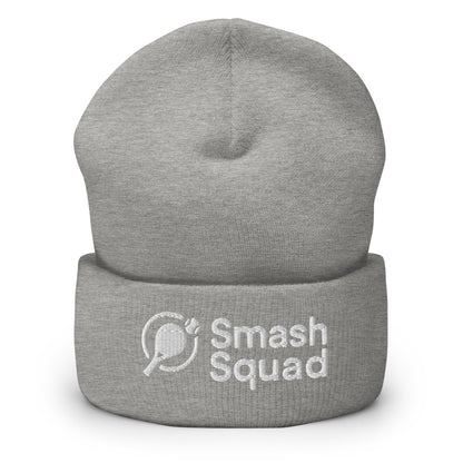 Gorro de invierno unisex Gris "Smash Squad white logo"