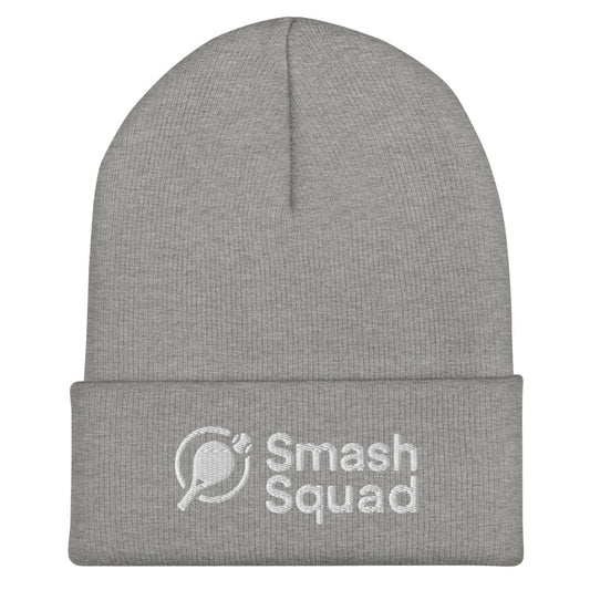 Gorro de invierno unisex Gris "Smash Squad white logo"