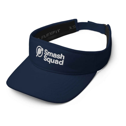 Visera de pádel deportiva Flexfit Azul "Smash Squad white logo"